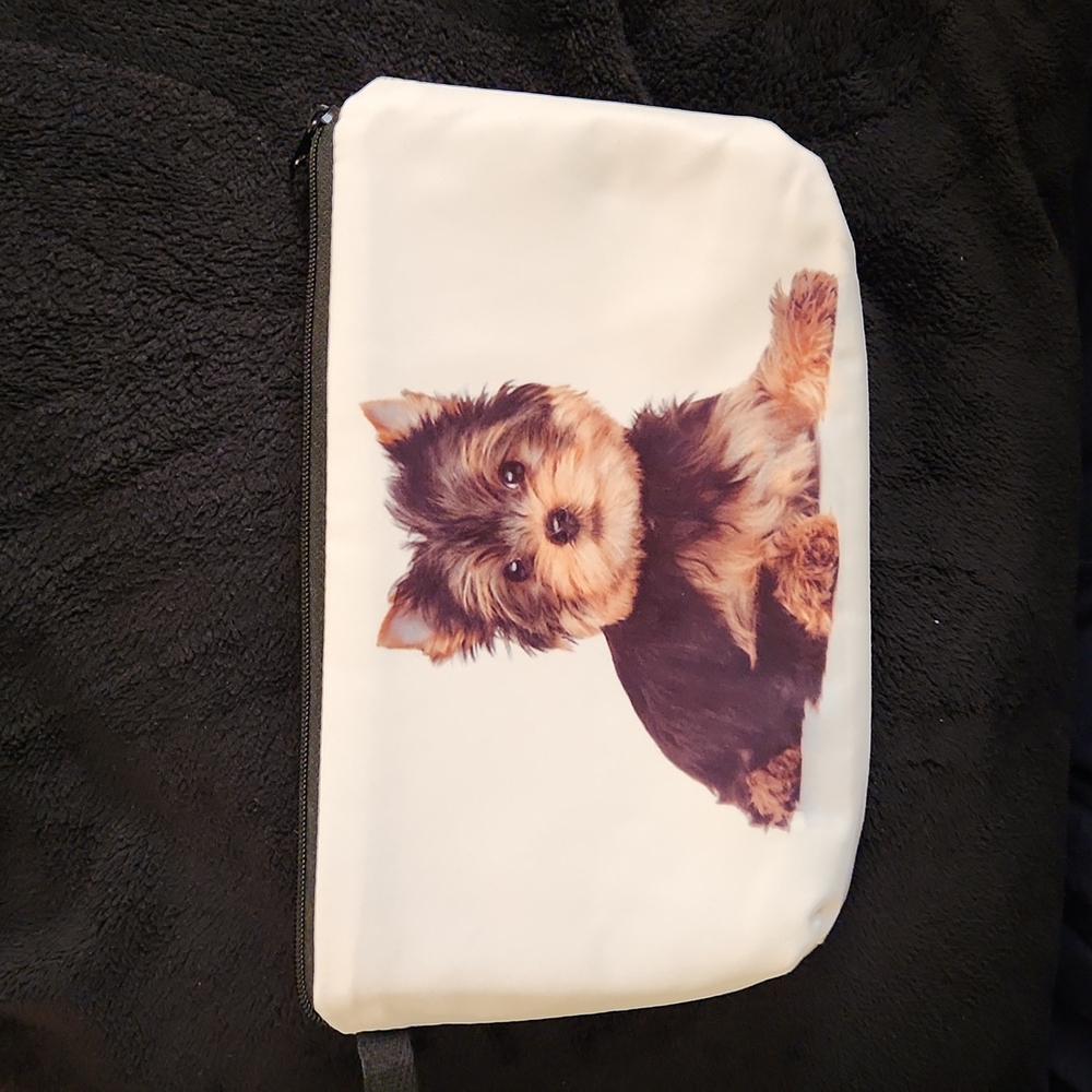 NEW- Cosmetic Bag, Storage Bag- Dog, Yorkie